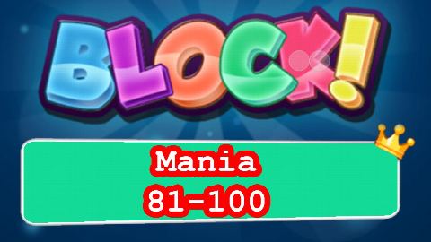 BLOCK! Mania Level 81-100 (Premium) - Lösung Solution Walkthrough