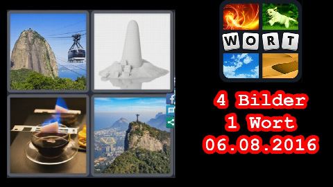 4 Bilder 1 Wort - Tägliches Rätsel - Brasilien - 06.08.2016 - 6.8.2016 - 6. August 2016 - Lösung