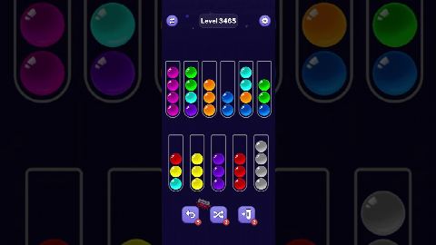 Ball Sort Puzzle – Level 3461–3470 gelöst