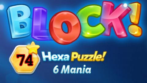 BLOCK! Hexa Puzzle! 6 Mania Level 74 (Basic) - Lösung Solution Walkthrough