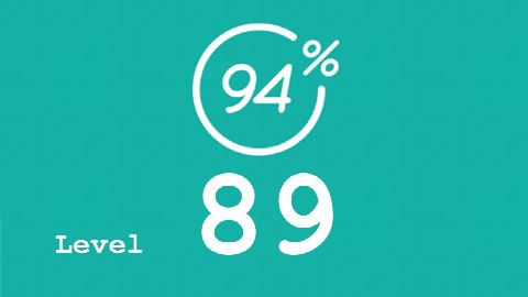 94 Prozent (94%) - Level 89 - Bild Feld - Lösung