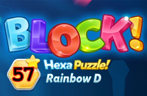 BLOCK! Hexa Puzzle! Rainbow D Level 57 (Premium) - Lösung Solution Walkthrough