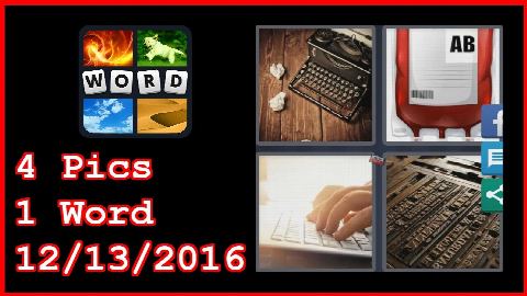 4 Pics 1 Word - 12/13/2016 - Daily Puzzle - Christmas 2016 - 12/13/2016 - December 13, 2016 - Answer