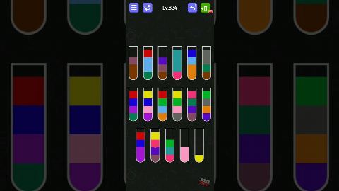 Water Sort - puzzle games – Level 821–830 gelöst