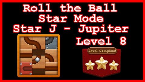Roll the Ball Jupiter Level 8 (Star Mode - Star J) - Lösung Solution Walkthrough