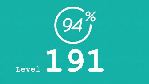 94 Prozent (94%) - Level 191 - Bild Zeichnung - Lösung