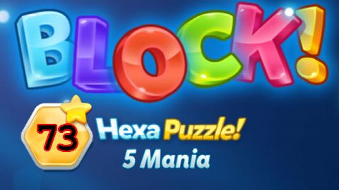 BLOCK! Hexa Puzzle! 5 Mania Level 73 (Basic) - Lösung Solution Walkthrough