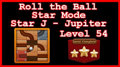 Roll the Ball Jupiter Level 54 (Star Mode - Star J) - Lösung Solution Walkthrough