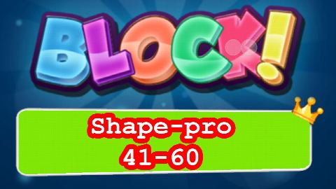 BLOCK! Shape-pro Level 41-60 (Special Platinum) - Lösung Solution Walkthrough