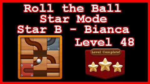 Roll the Ball Bianca Level 48 (Star Mode - Star B) - Lösung Solution Walkthrough