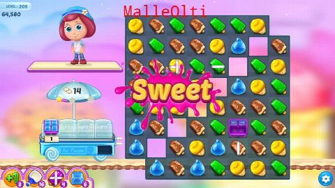 Ice Cream Paradise - Match 3 - Level 205 - Lösung Solution Walkthrough