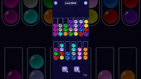 Ball Sort Puzzle – Level 1021–1030 gelöst
