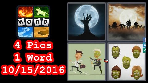 4 Pics 1 Word - Daily Puzzle - Halloween 2016 - 10/15/2016 - 10/15/2016 - October 15, 2016 - Answer