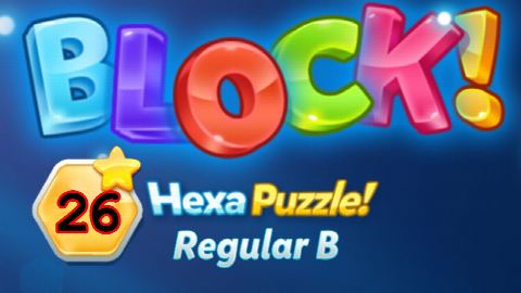 BLOCK! Hexa Puzzle! Regular B Level 26 (Basic) - Lösung Solution Walkthrough