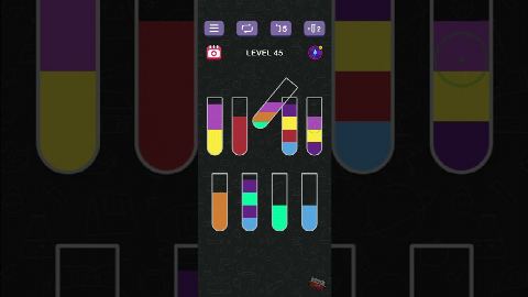 Water Sort Puzzle | Guru Game - Level 45 gelöst