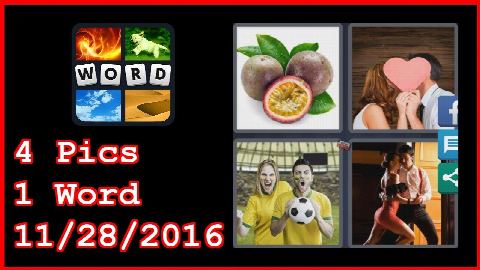 4 Pics 1 Word - Daily Puzzle - Australia 2016 - 11/28/2016 - 11/28/2016 - November 28, 2016 - Answer