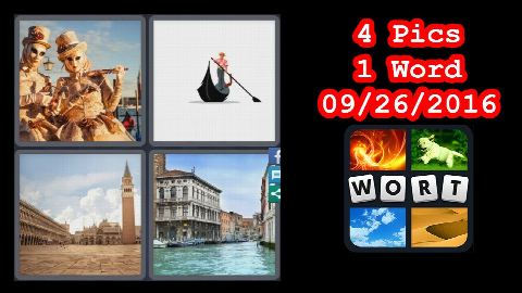 4 Pics 1 Word - Daily Puzzle - Italy - 09/26/2016 - 9/26/2016 - September 26, 2016 - Answer