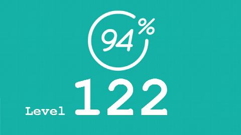 94 Prozent (94%) - Level 122 - Bild Reisfelder - Lösung