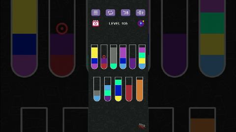 Water Sort Puzzle | Guru Game - Level 105 gelöst