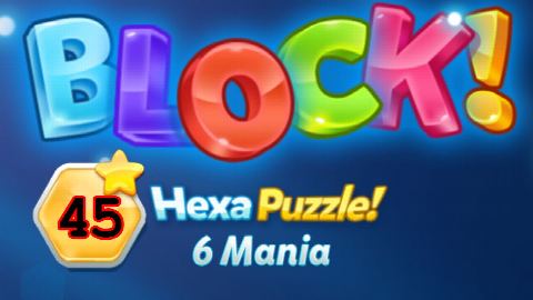 BLOCK! Hexa Puzzle! 6 Mania Level 45 (Basic) - Lösung Solution Walkthrough