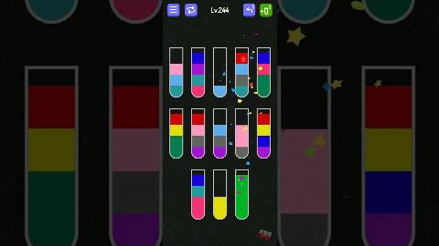 Water Sort - puzzle games – Level 241–250 gelöst