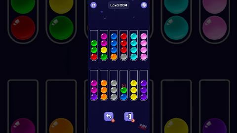 Ball Sort Puzzle – Level 201–210 gelöst