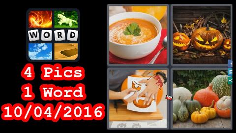 4 Pics 1 Word - Daily Puzzle - Halloween 2016 - 10/04/2016 - 10/4/2016 - October 4, 2016 - Answer
