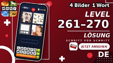4 Bilder 1 Wort – Level 261–270 gelöst | Alle Lösungen (Update: 2026)