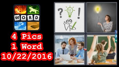 4 Pics 1 Word - Daily Puzzle - Halloween 2016 - 10/22/2016 - 10/22/2016 - October 22, 2016 - Answer