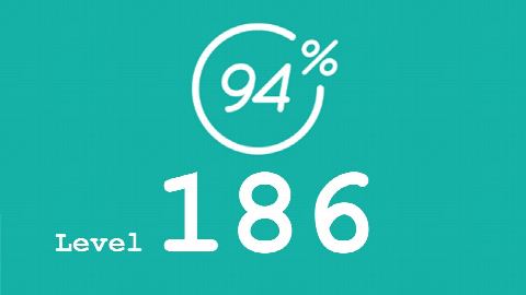 94 Prozent (94%) - Level 186 - Bild Blumen bewässern - Lösung