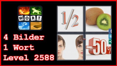 4 Bilder 1 Wort - Level 2588 - Bruch, Kiwi,Frau, Mann - Lösung