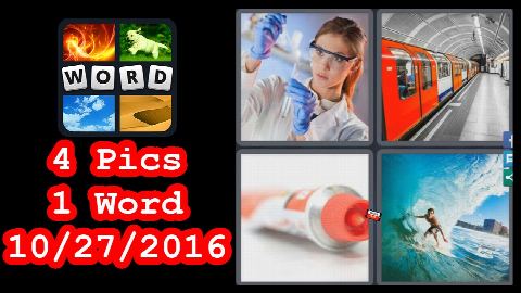 4 Pics 1 Word - Daily Puzzle - Halloween 2016 - 10/27/2016 - 10/27/2016 - October 27, 2016 - Answer