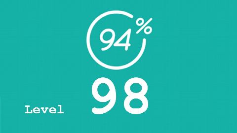 94 Prozent (94%) - Level 98 - Dschungel - Lösung