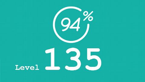 94 Prozent (94%) - Level 135 - Klebrige Dinge - Lösung