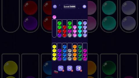 Ball Sort Puzzle – Level 3481–3490 gelöst
