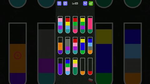 Water Sort - puzzle games – Level 121–130 gelöst