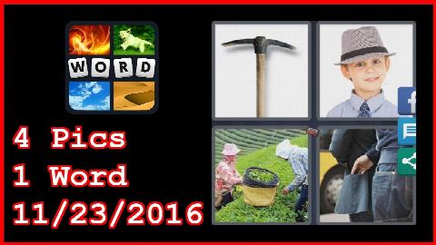 4 Pics 1 Word - Daily Puzzle - Australia 2016 - 11/23/2016 - 11/23/2016 - November 23, 2016 - Answer