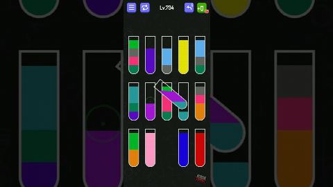 Water Sort - puzzle games – Level 791–800 gelöst