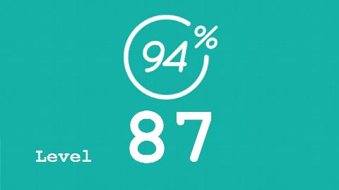 94 Prozent (94%) - Level 87 - Golf - Lösung