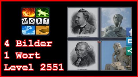 4 Bilder 1 Wort - Level 2551 - Nietzsche, Kant, Büste - Lösung